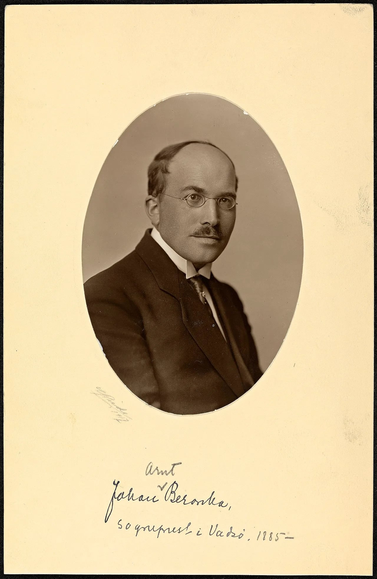 Porträt von Johan Beronka (1885–1965) – Gedenkseite