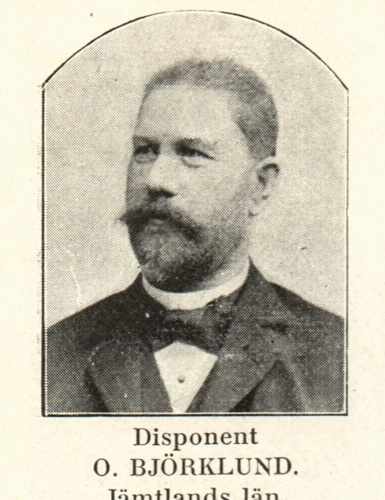 Porträt von Olof Björklund (1849–1923) – Gedenkseite