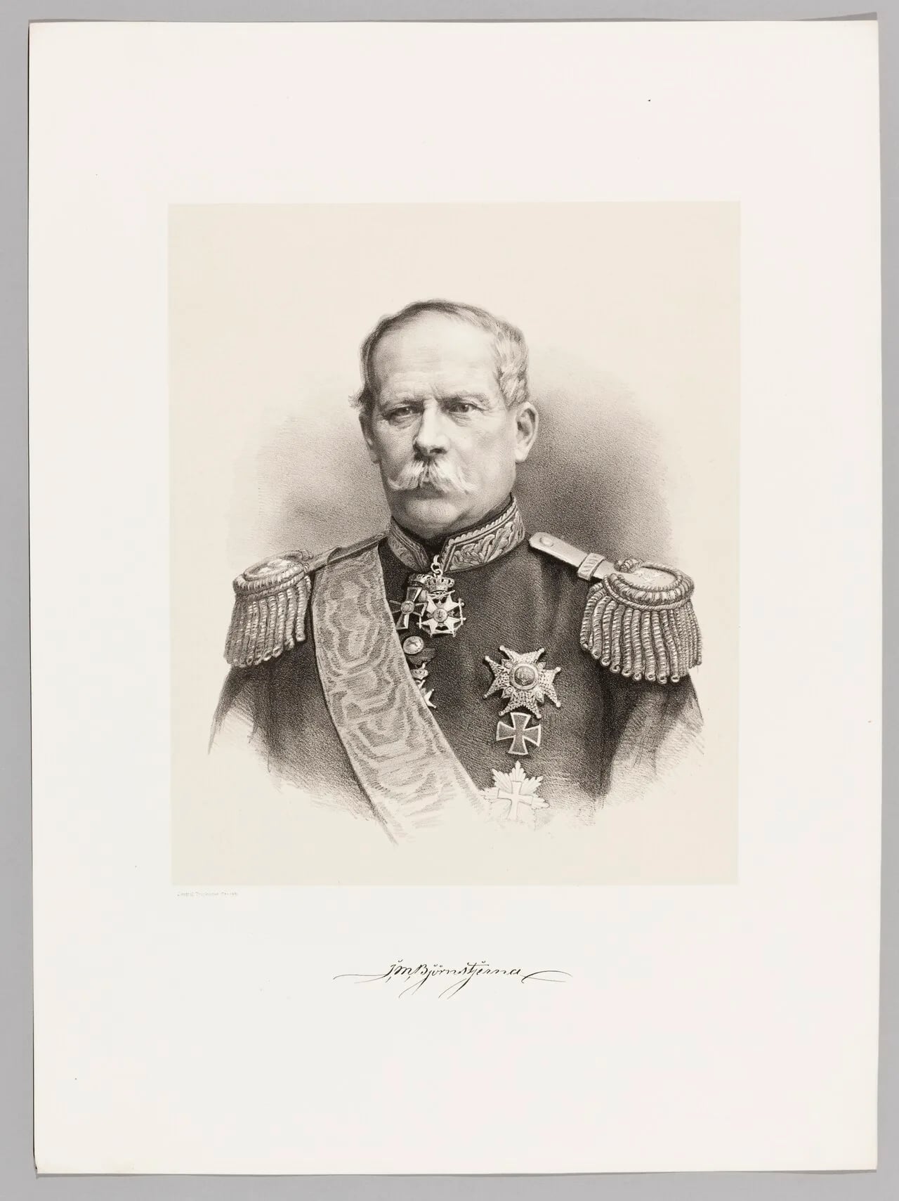 Porträt von Magnus Björnstjerna (1805–1898) – Gedenkseite