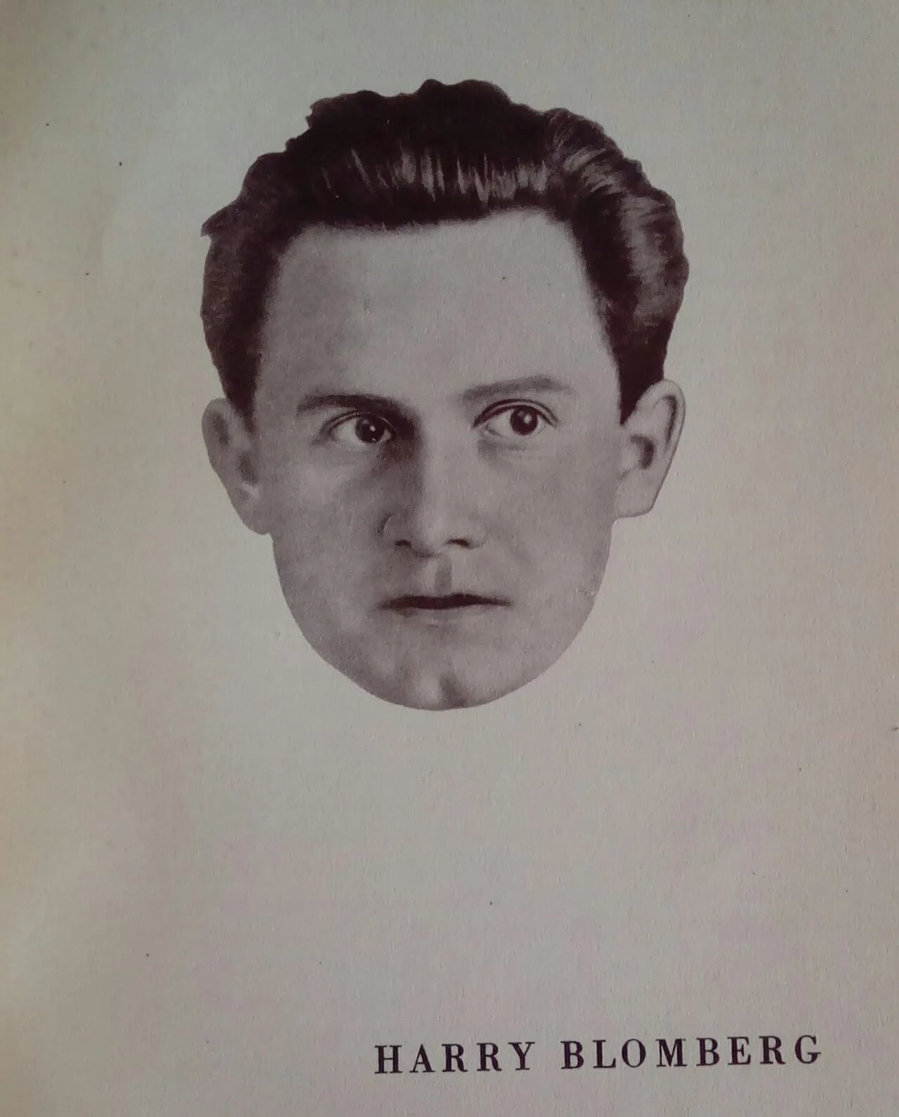 Portrait of Harry Blomberg (1893–1950) – memorial page