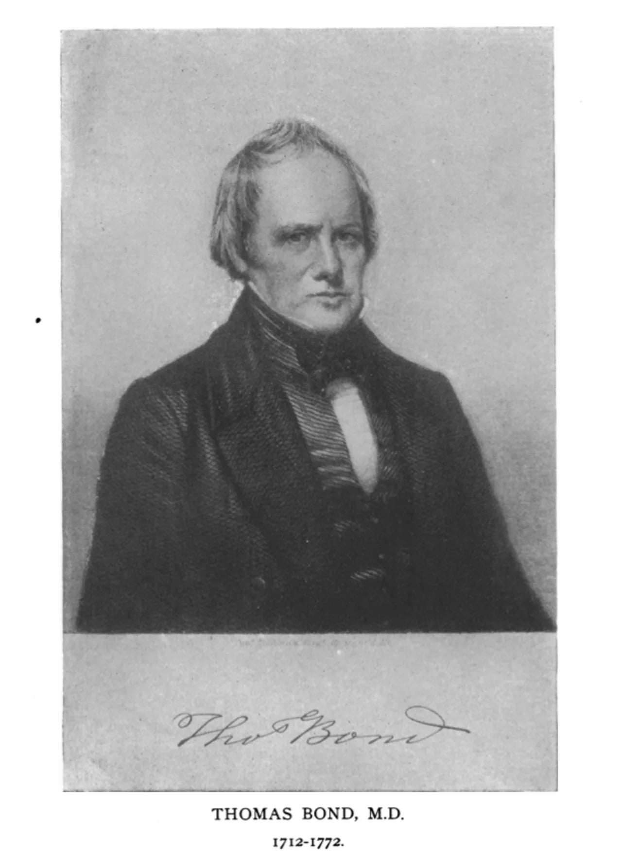 Portrait of Thomas Bond (1712–1784) – memorial page
