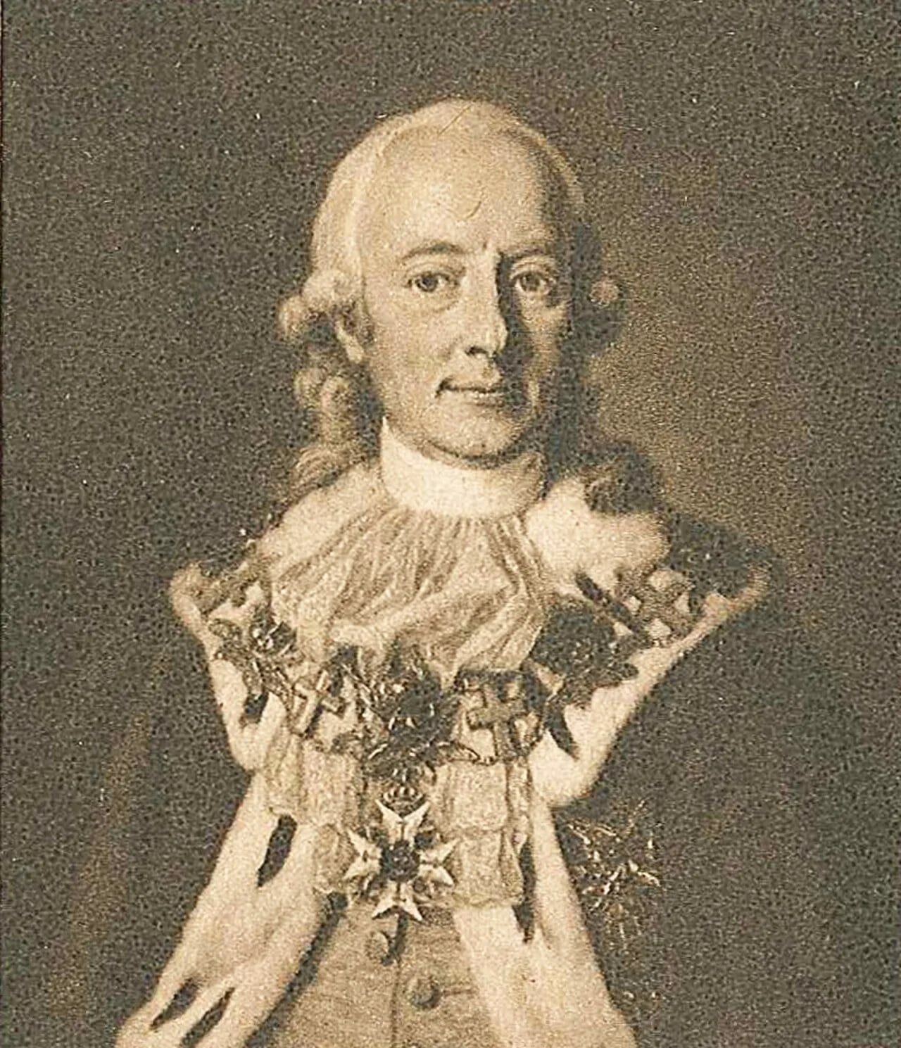 Porträt von Carl Bonde (1741–1791) – Gedenkseite