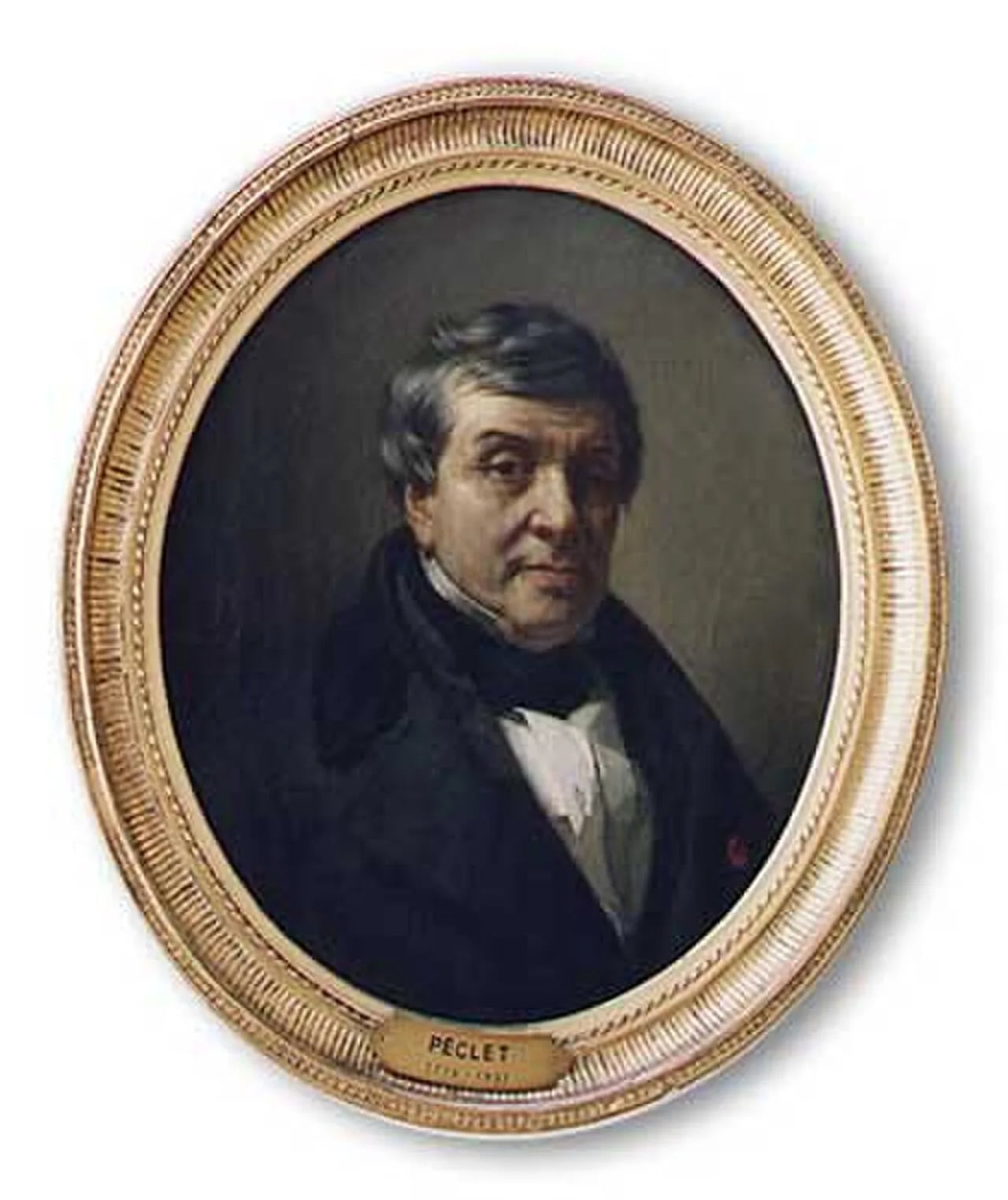 Porträt von Jean Claude Eugène Péclet (1793–1857) – Gedenkseite