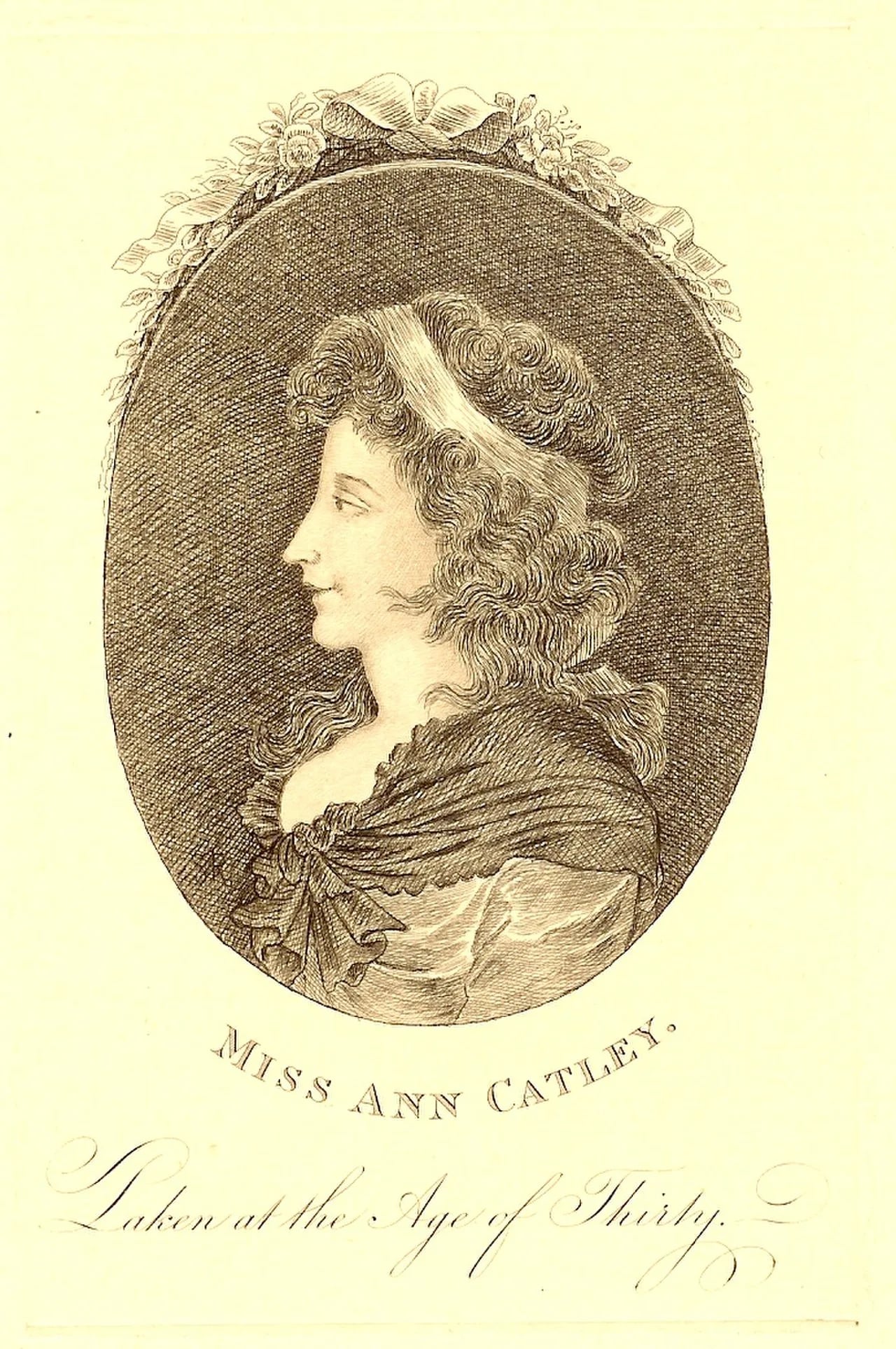 Porträt von Ann Catley (1745–1789) – Gedenkseite