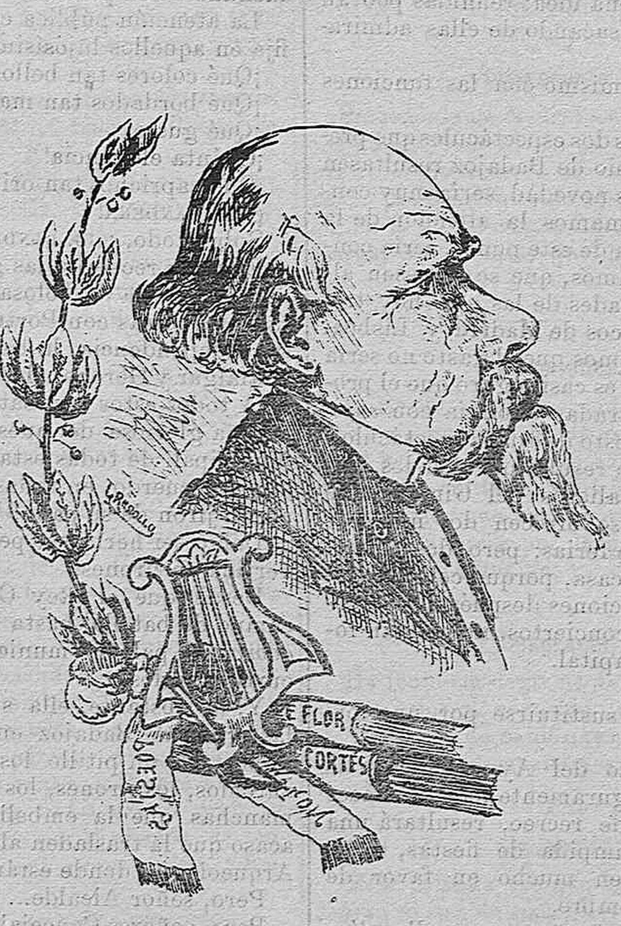 Porträt von Juan Nepomuceno Justiniano y Arribas (1821–1901) – Gedenkseite