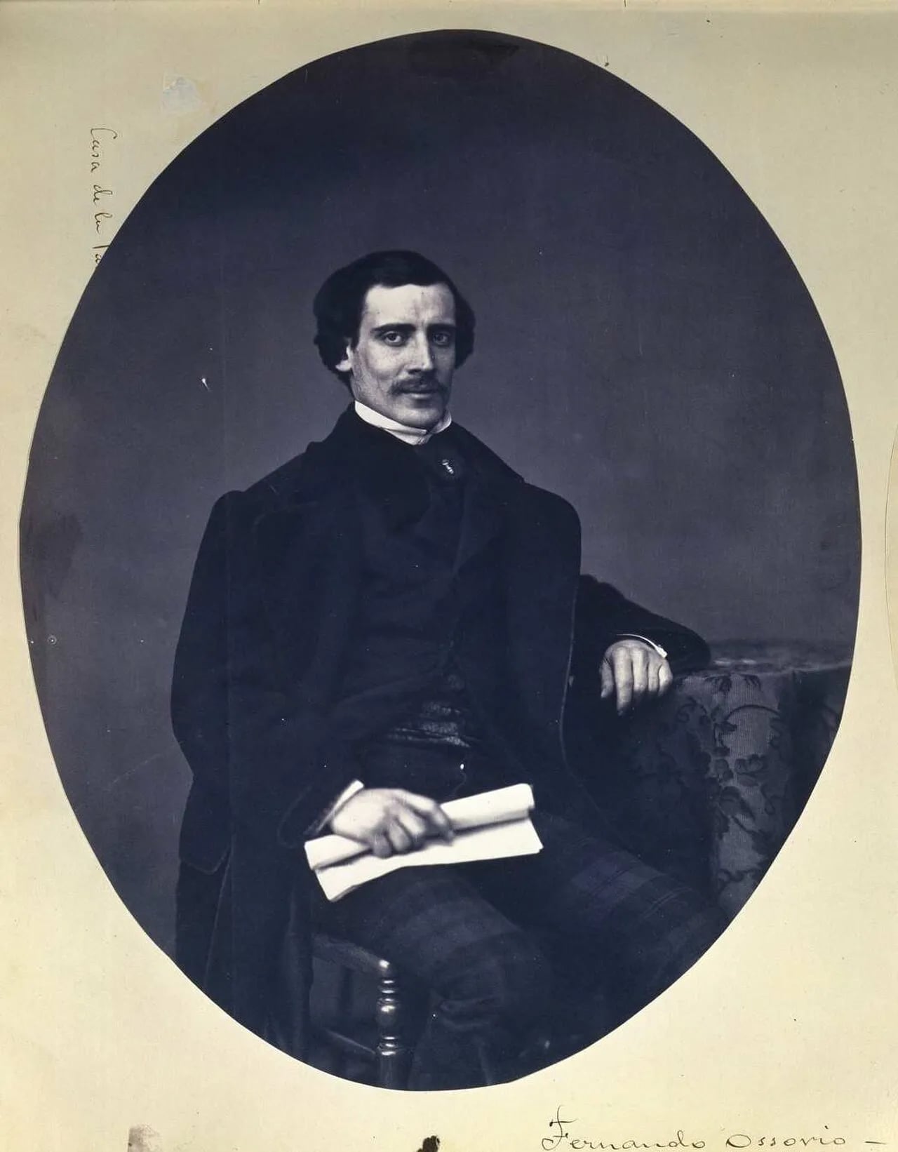 Porträt von Fernando Ossorio (1831–1862) – Gedenkseite