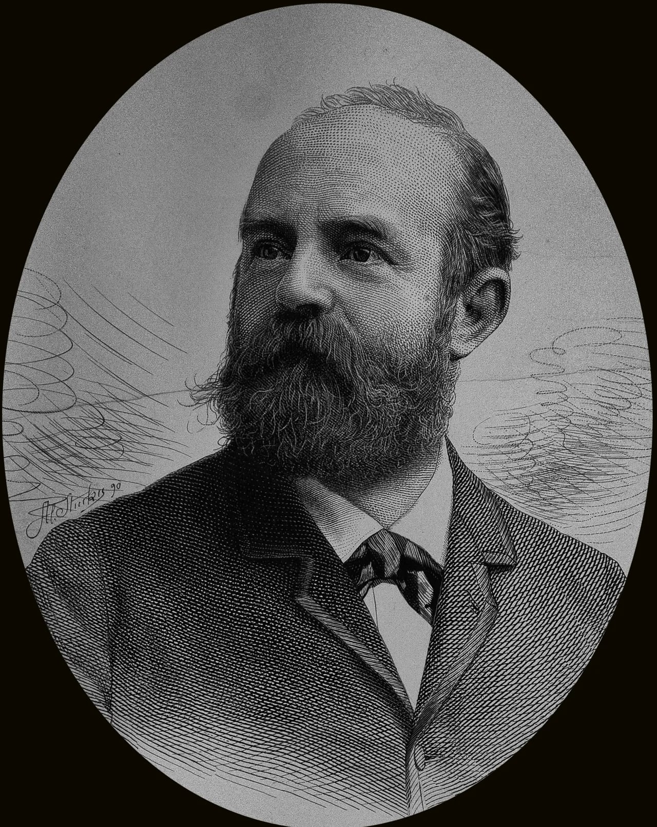 Porträt von Eduard Bally (1847–1926) – Gedenkseite