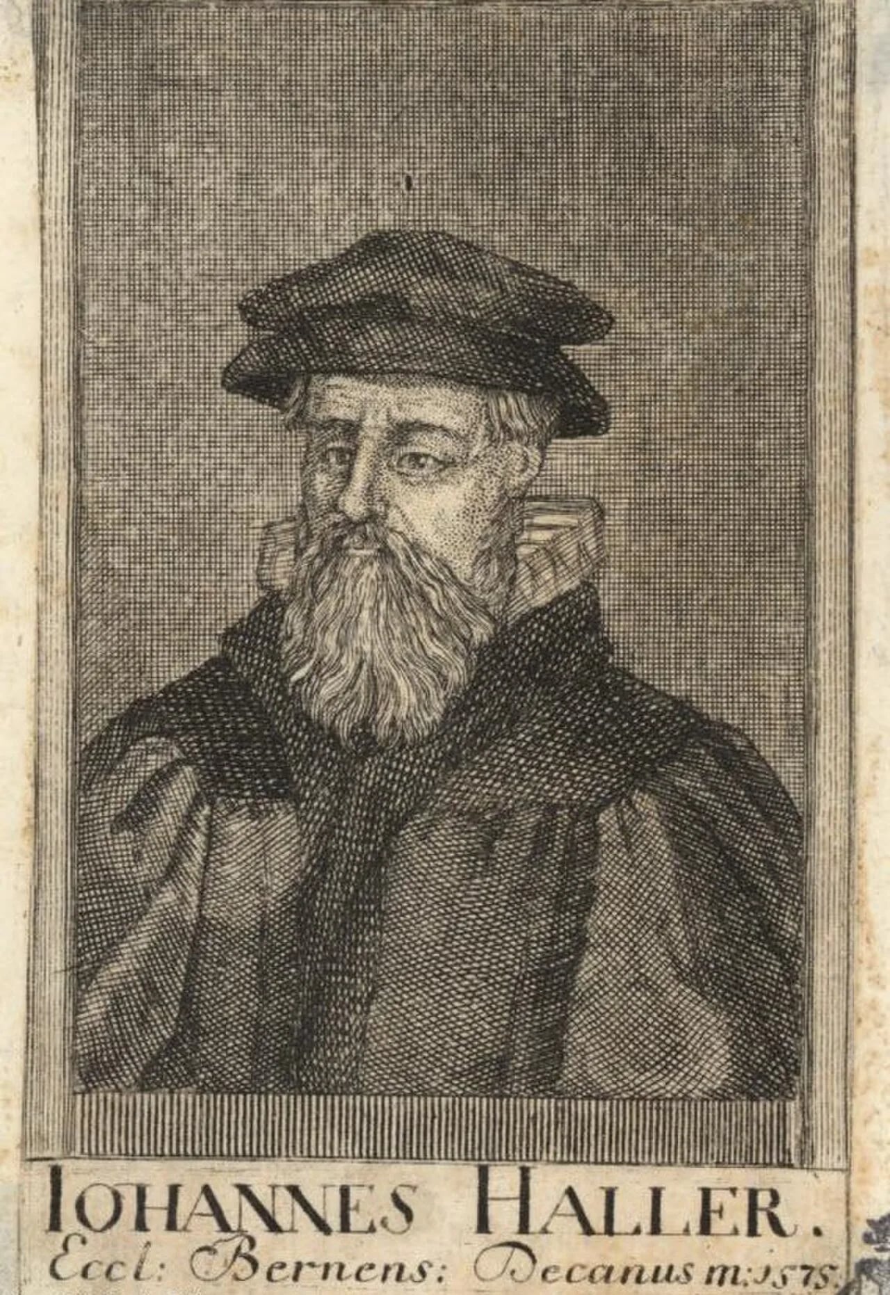 Porträt von Johannes Haller der Jüngere (1523–1575) – Gedenkseite