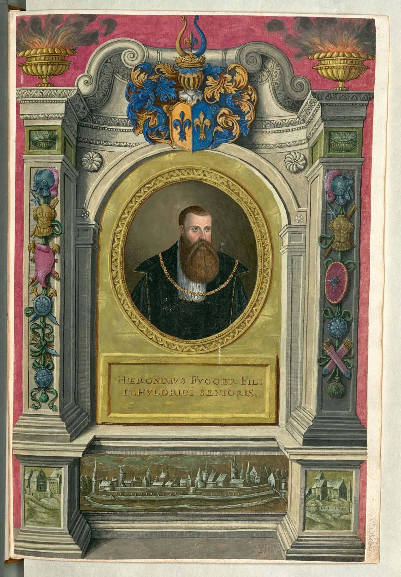 Porträt von Hieronymus Fugger (1499–1538) – Gedenkseite