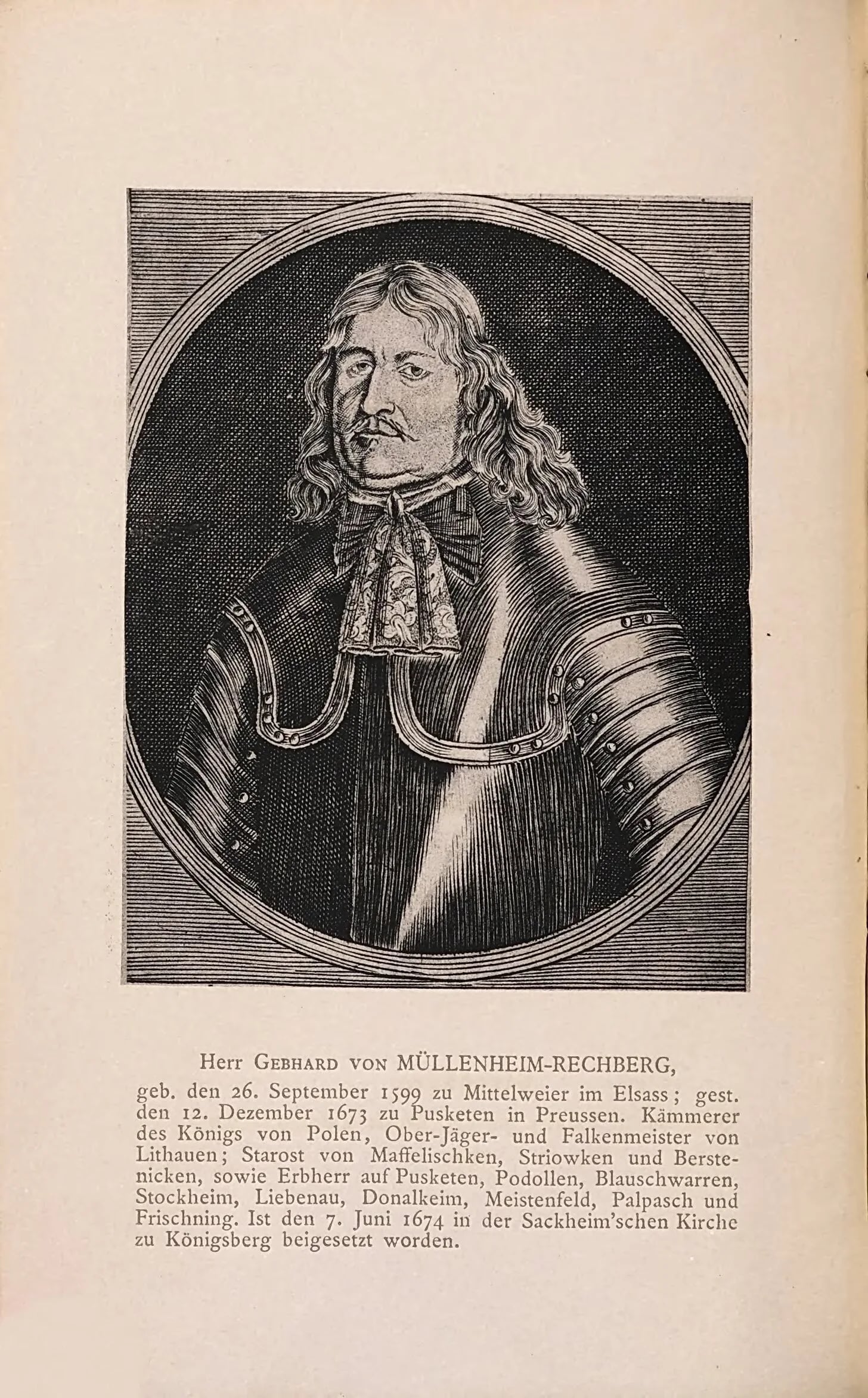 Portrait of Gebhard von Müllenheim-Rechberg (1599–1673) – memorial page