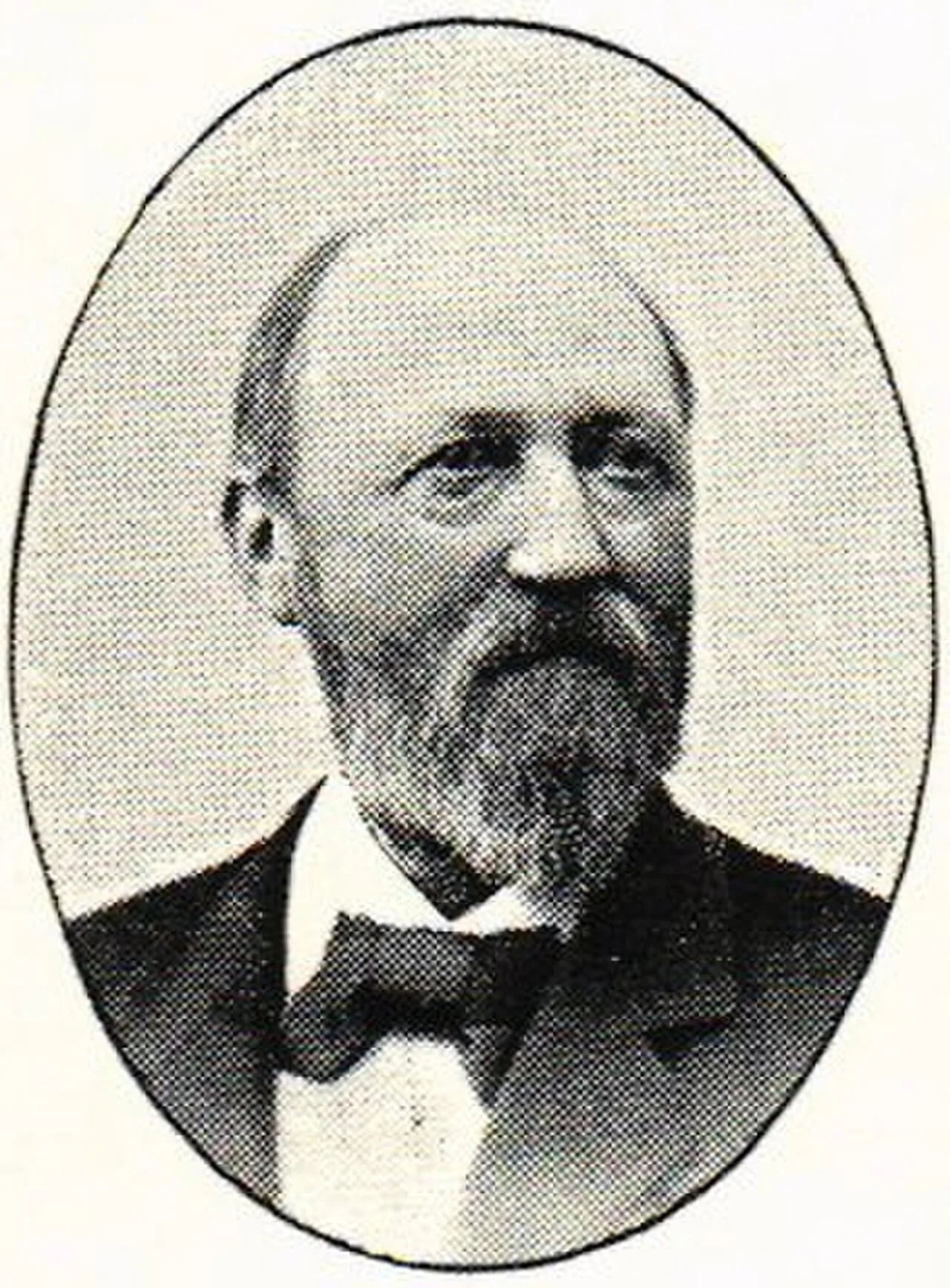 Porträt von Anders Johan Bruzelius (1831–1901) – Gedenkseite