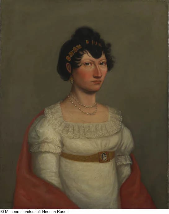 Porträt von Wilhelmine Caroline Louise Gräfin zu Waldeck und Pyrmont (1774–1817) – Gedenkseite