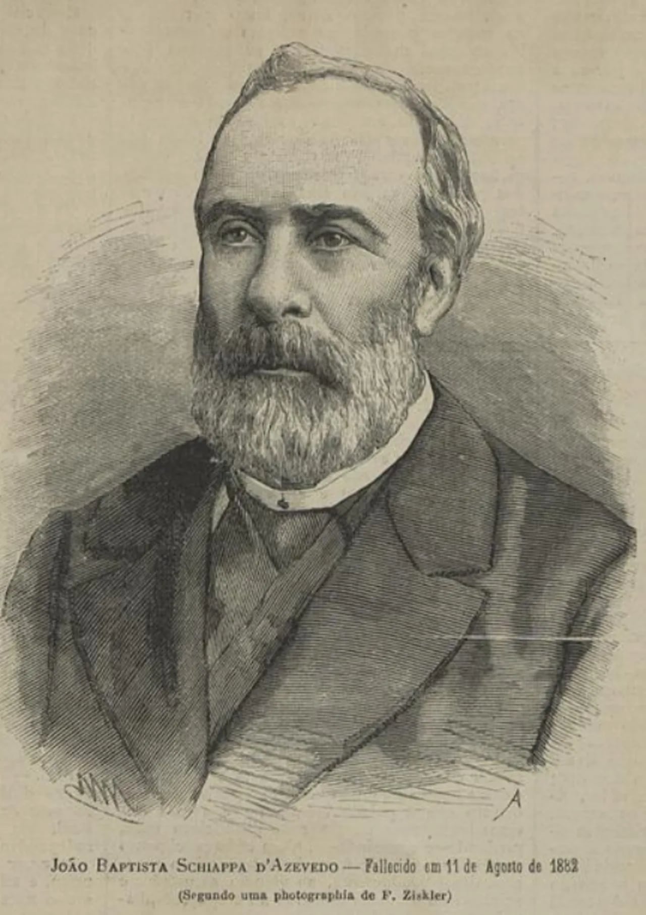 Portrait of Juan Bautista Schiappa de Azevedo (1828–1882) – memorial page