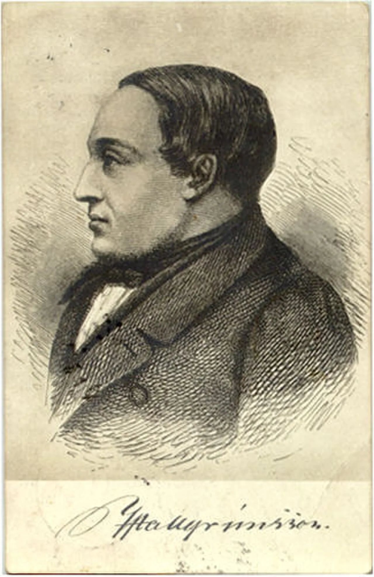 Portrait of Jónas Hallgrímsson (1807–1845) – memorial page