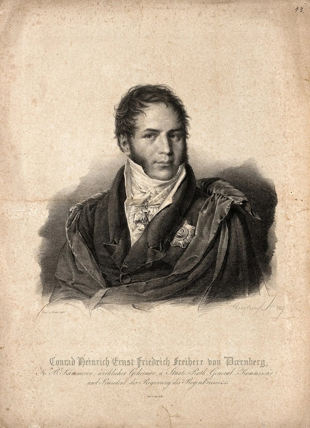 Porträt von Conrad Heinrich Ernst Friedrich von Dörnberg (1769–1828) – Gedenkseite