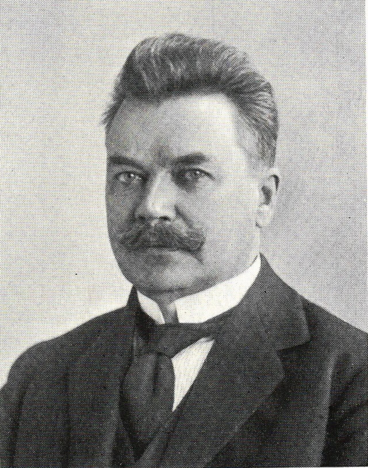 Porträt von Werner Bäckström (1866–1928) – Gedenkseite