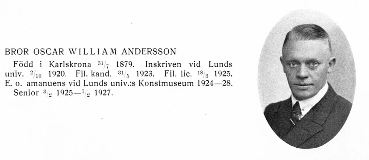 Portrait of William Anderson (1879–1939) – memorial page
