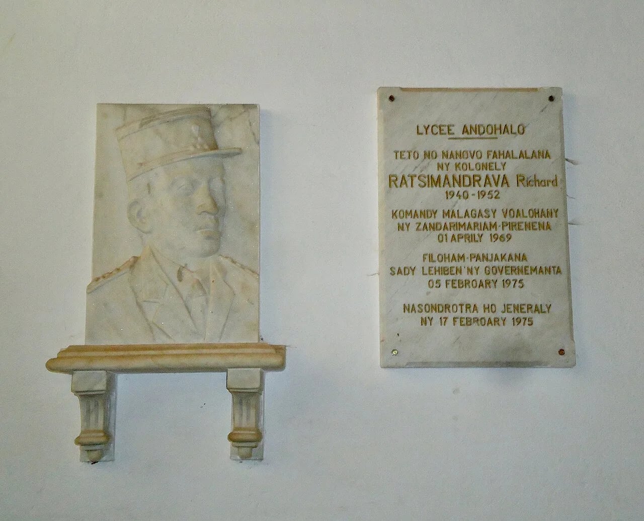 Porträt von Richard Ratsimandrava (1931–1975) – Gedenkseite