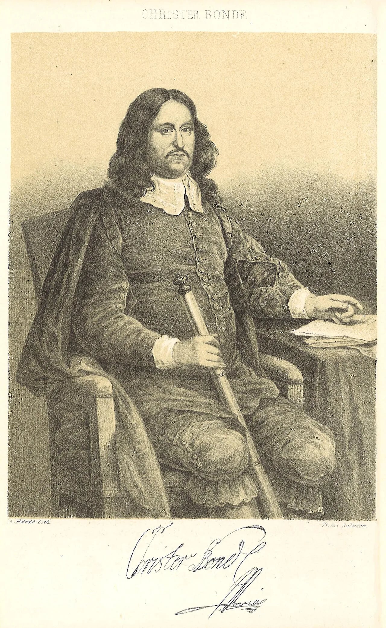 Portrait of Krister Bonde (1621–1659) – memorial page