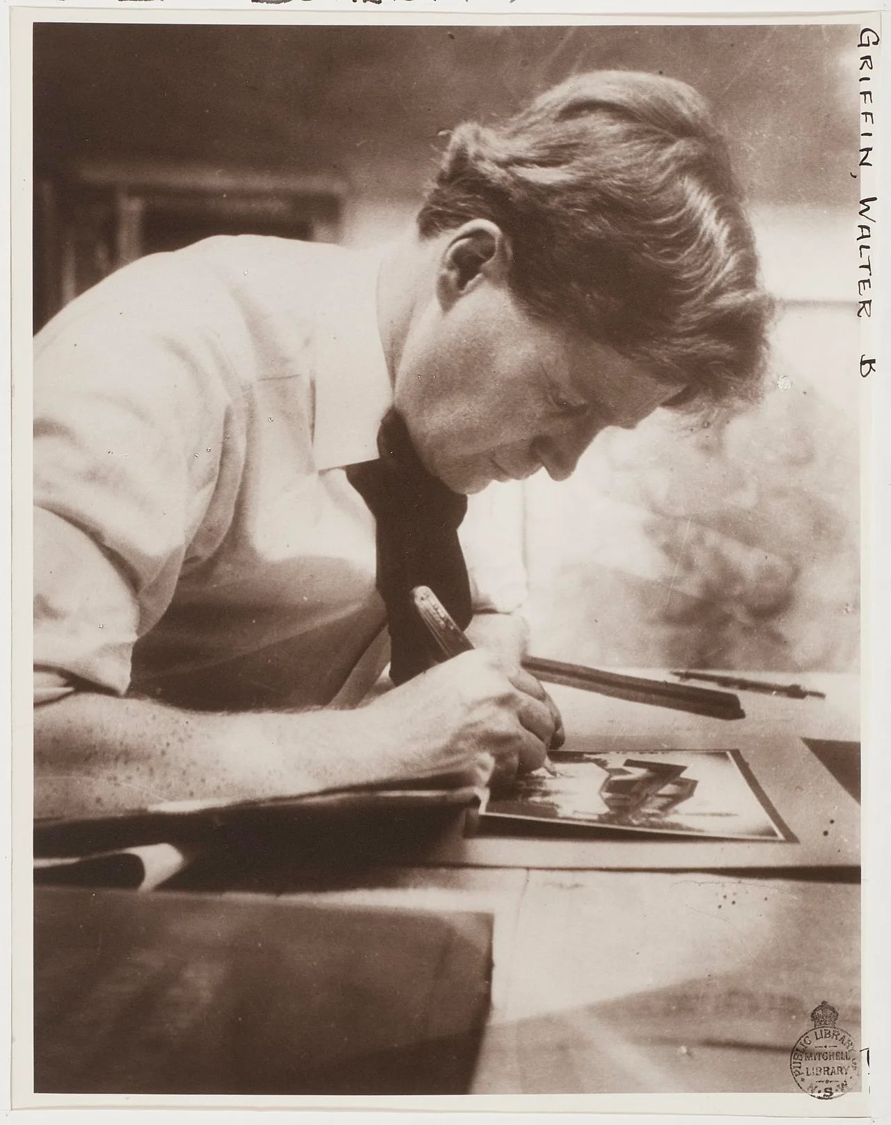 Porträt von Walter Burley Griffin (1876–1937) – Gedenkseite