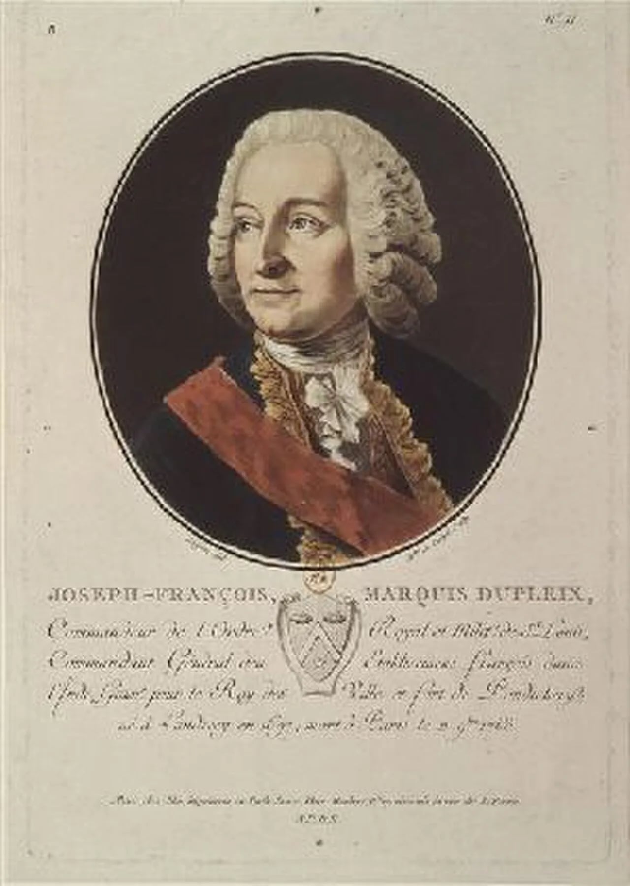 Porträt von Joseph François Dupleix (1697–1763) – Gedenkseite