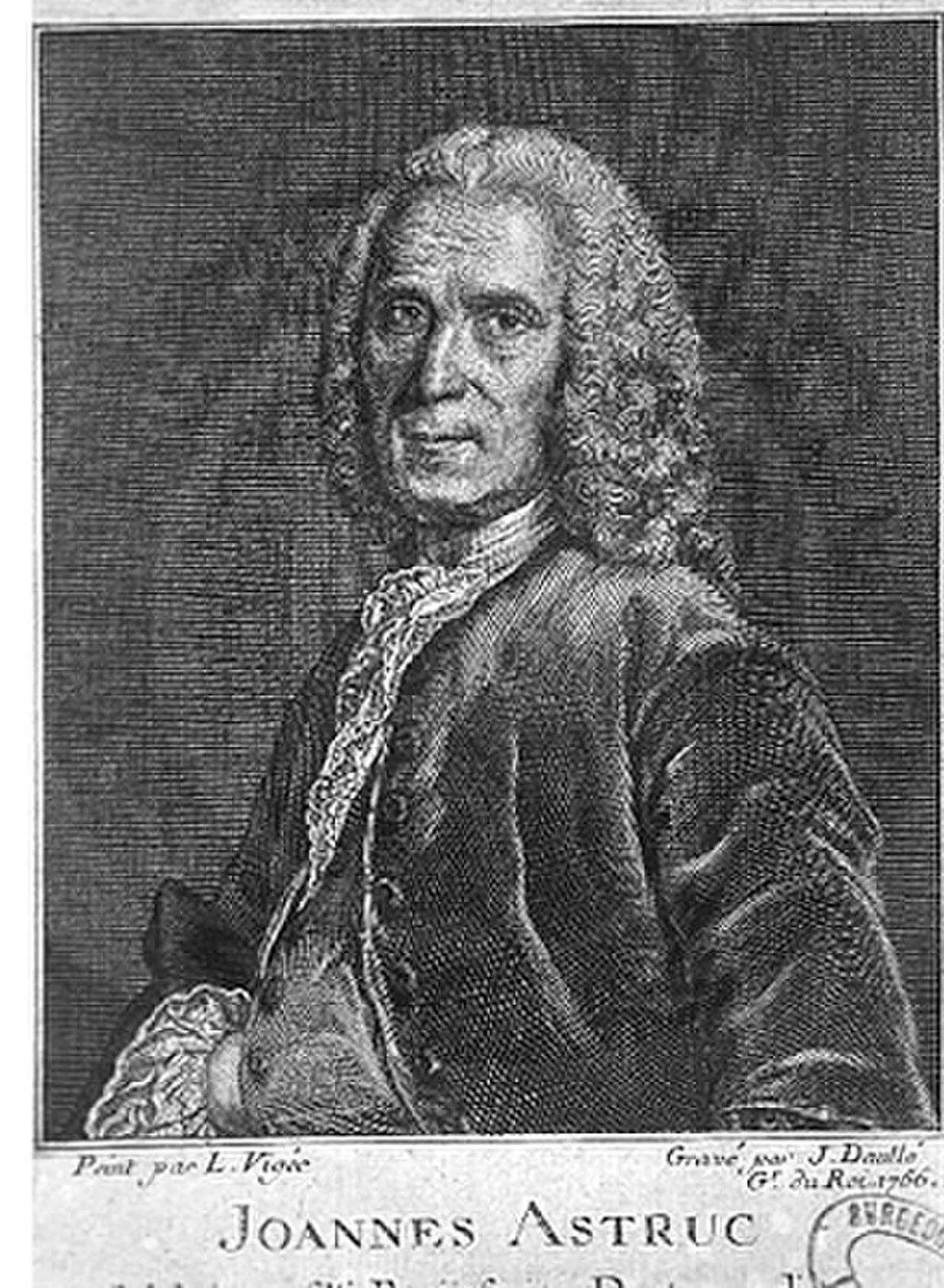 Porträt von Jean Astruc (1684–1766) – Gedenkseite