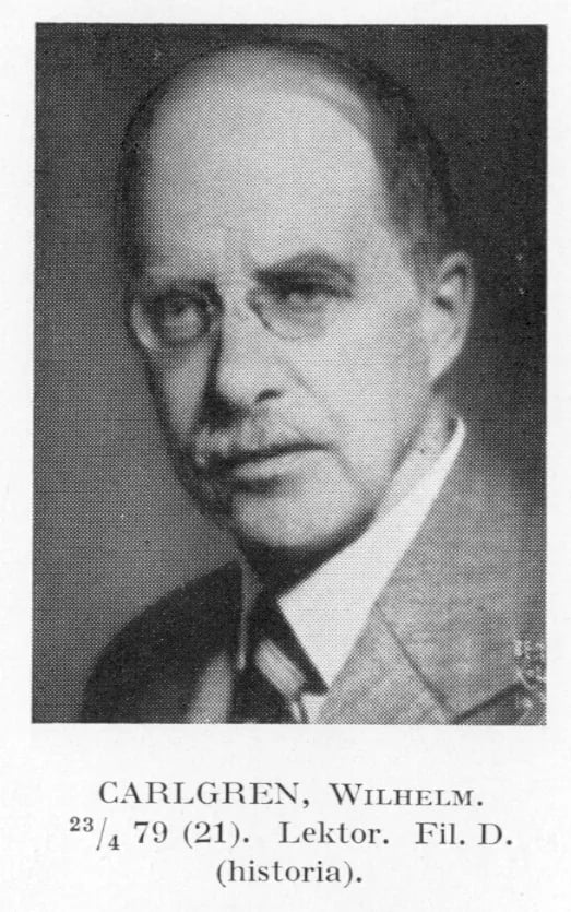 Porträt von Wilhelm Carlgren (1879–1963) – Gedenkseite