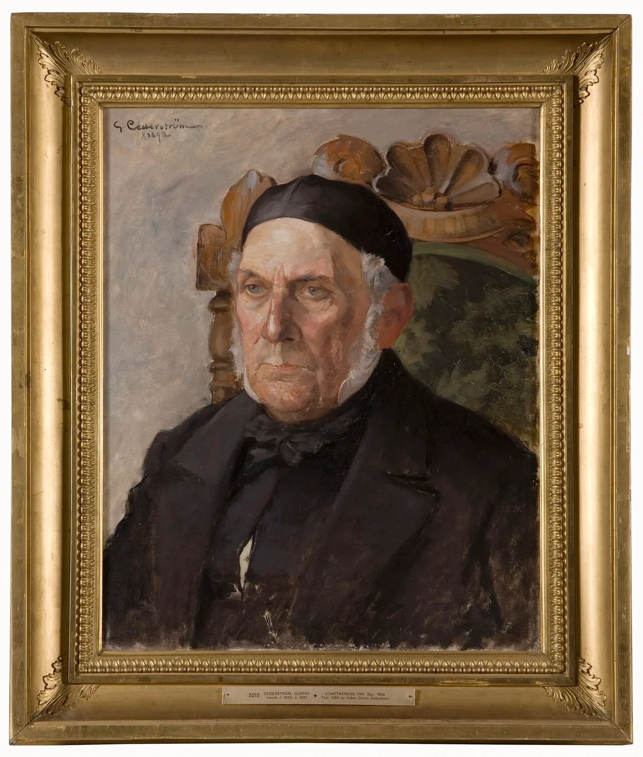 Portrait of Carl Emanuel Cederström (1804–1892) – memorial page