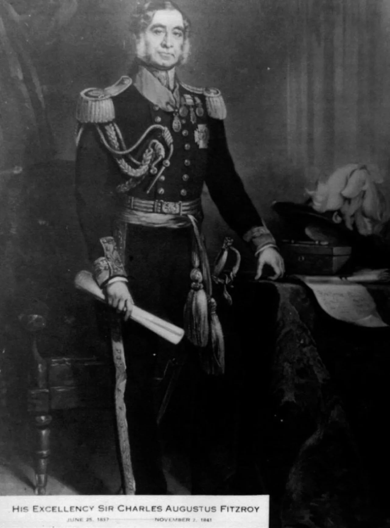 Porträt von Charles Augustus FitzRoy (1796–1858) – Gedenkseite