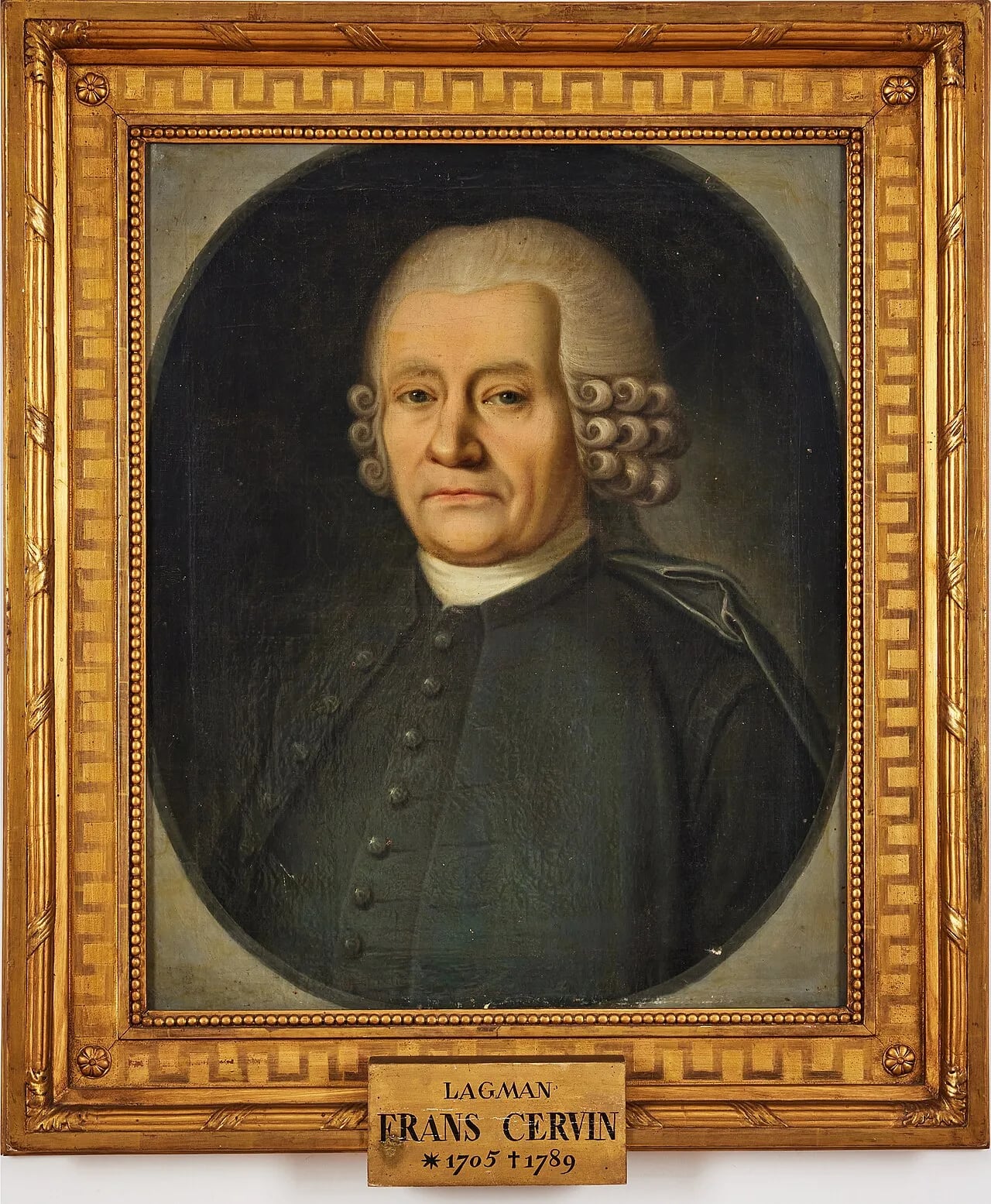 Porträt von Frans Cervin (1705–1789) – Gedenkseite