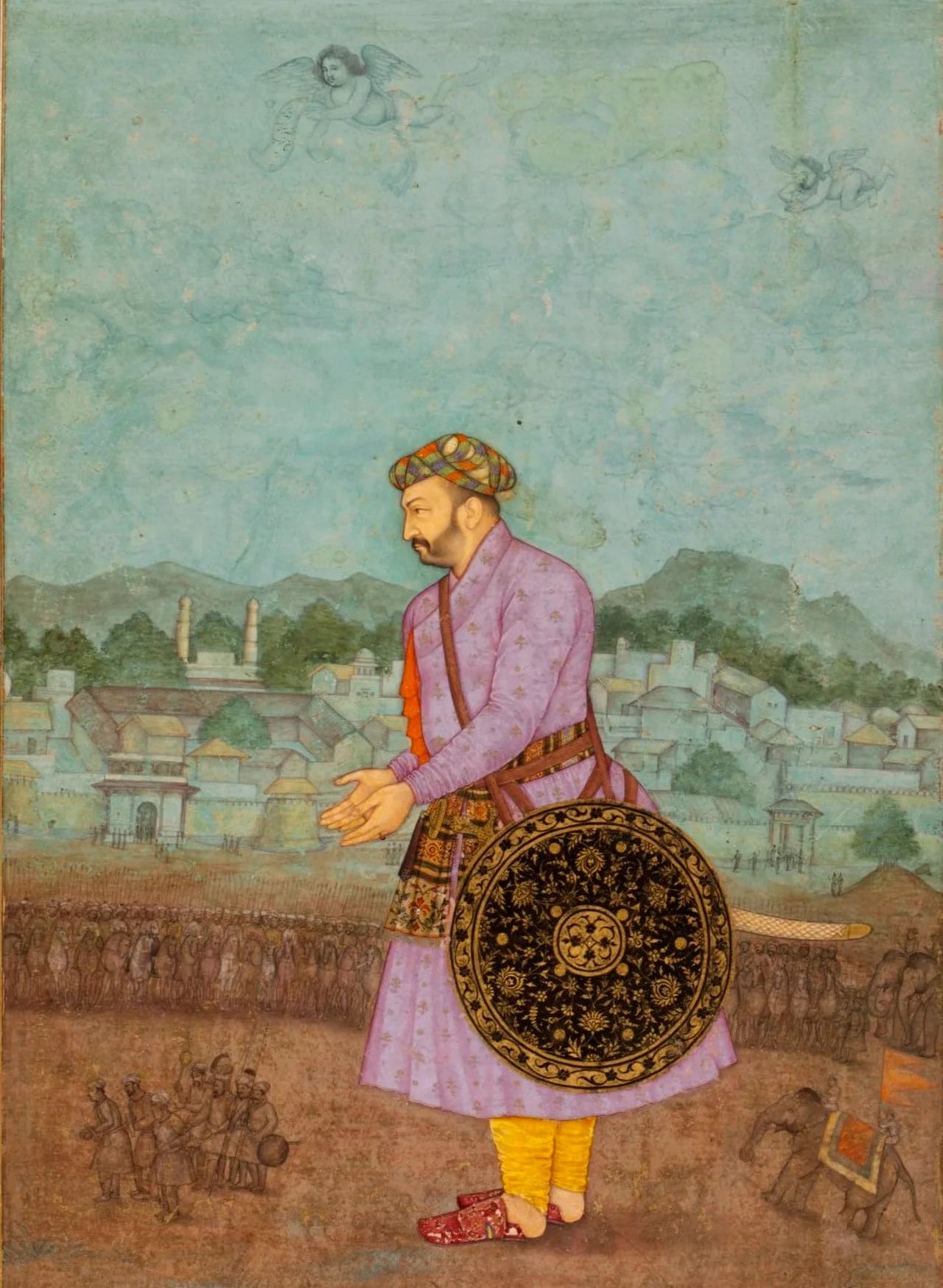 Porträt von Asaf Khan (1569–1641) – Gedenkseite