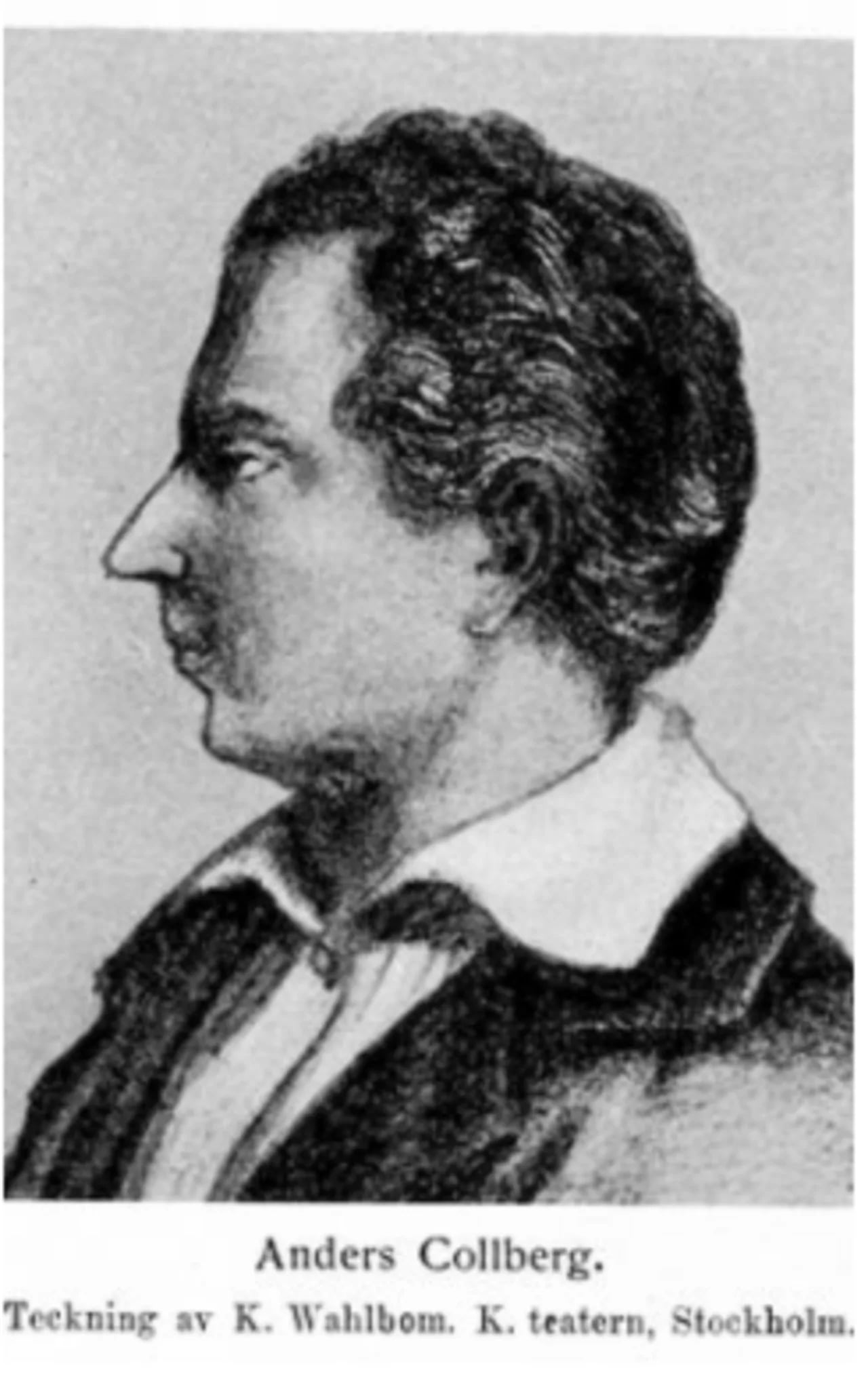 Porträt von Anders Collberg (1802–1834) – Gedenkseite