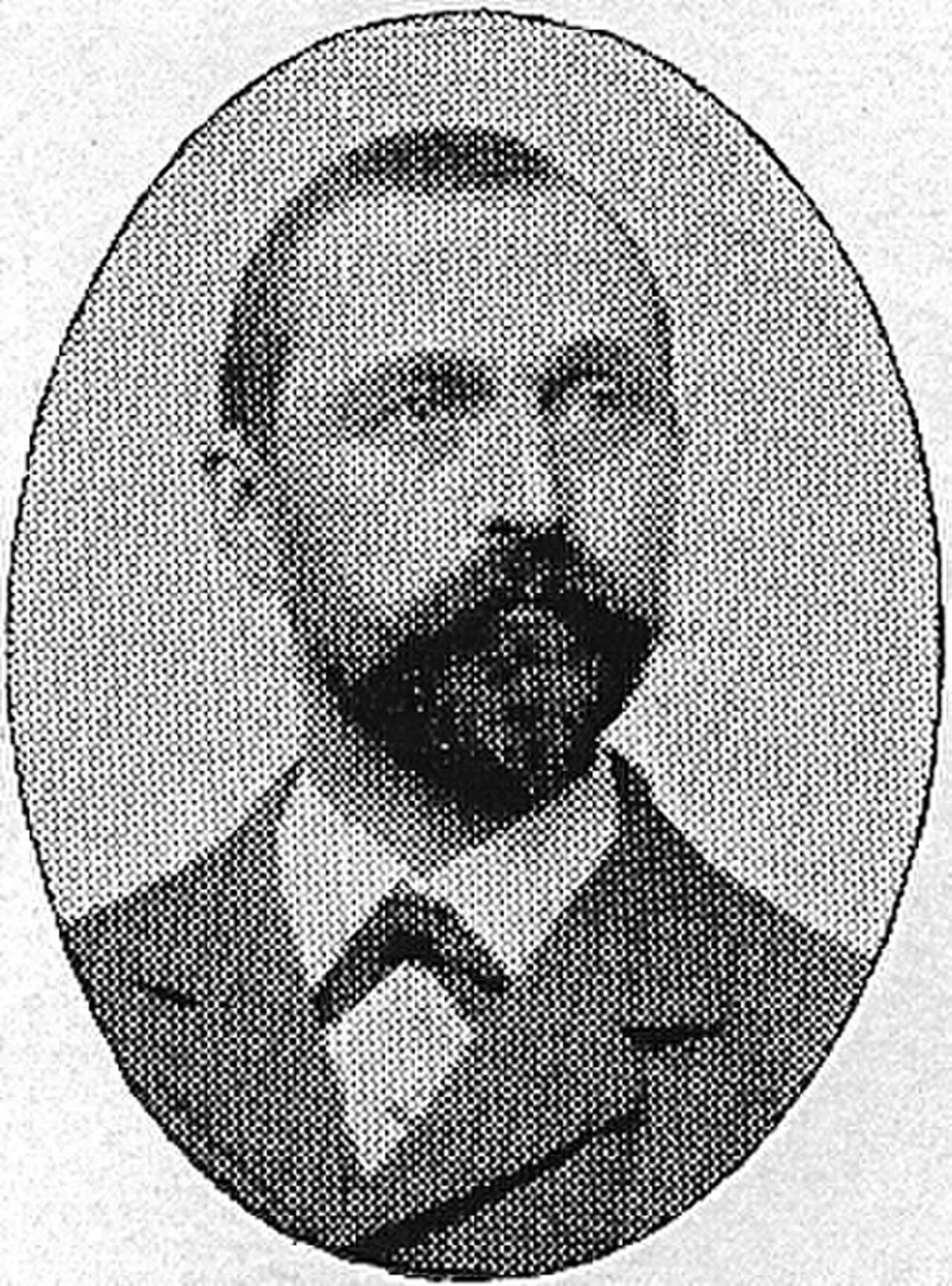 Porträt von Edvard Collvin (1851–1914) – Gedenkseite