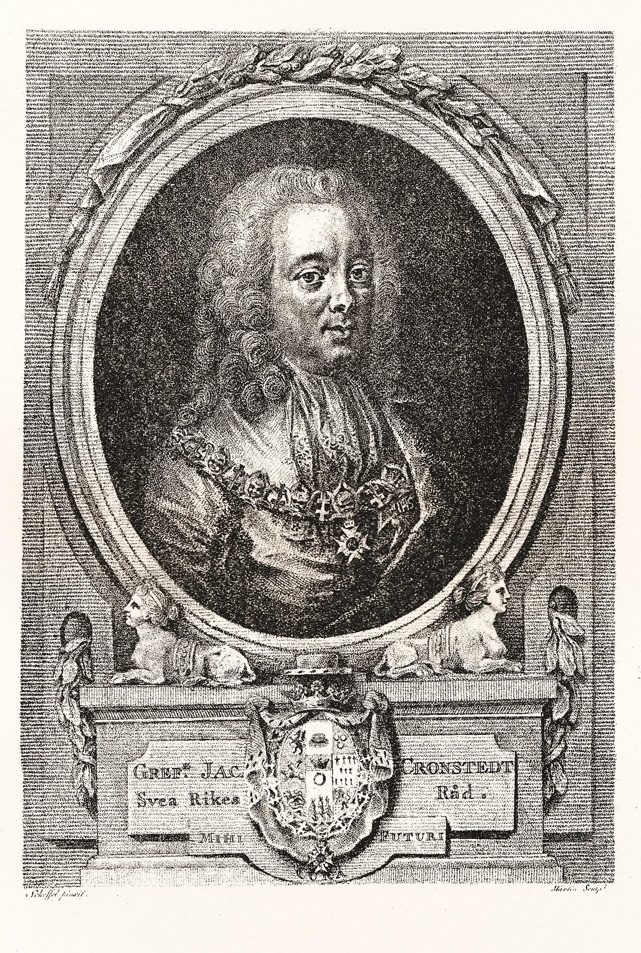 Portrait of Jakob Cronstedt (1668–1751) – memorial page