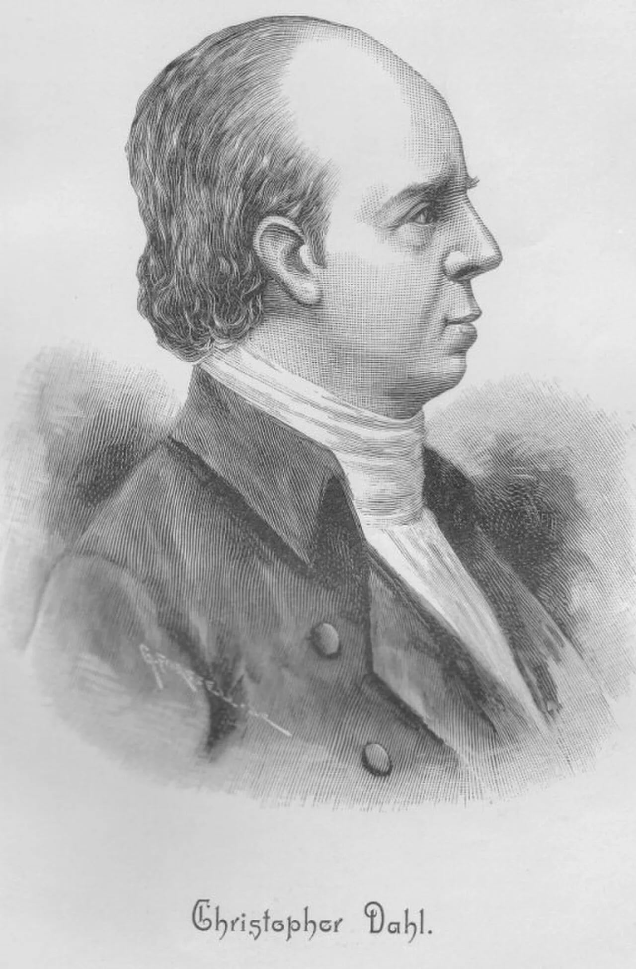Portrait of Christopher Dahl (1758–1809) – memorial page