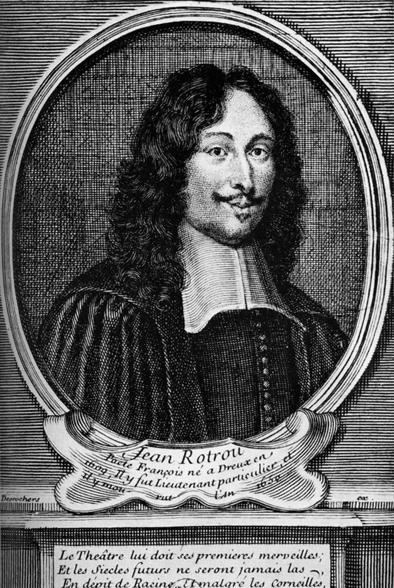 Porträt von Jean Rotrou (1609–1650) – Gedenkseite