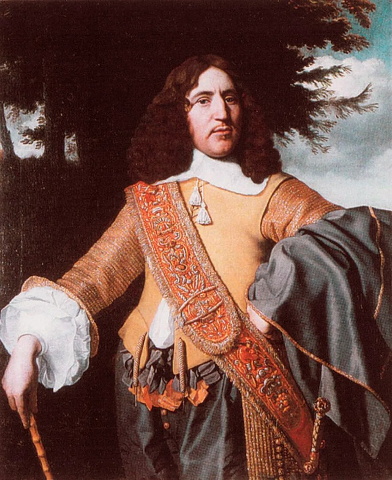 Porträt von Louis de Geer, Heer van Finspong en Fossala, en Rijnhuizen (1622–1695) – Gedenkseite