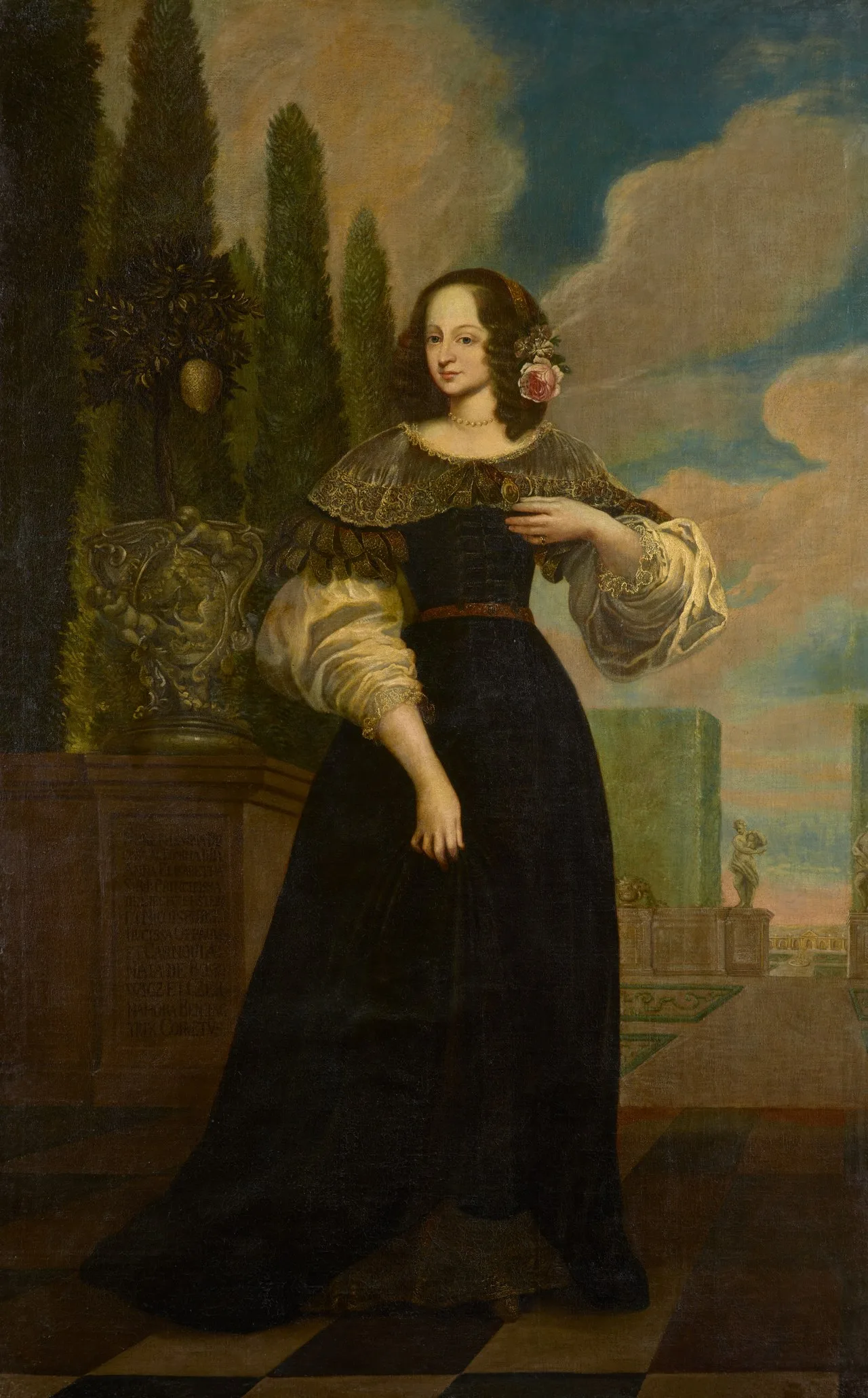 Porträt von Anna Maria von Boskowitz und Černahora (1575–1625) – Gedenkseite