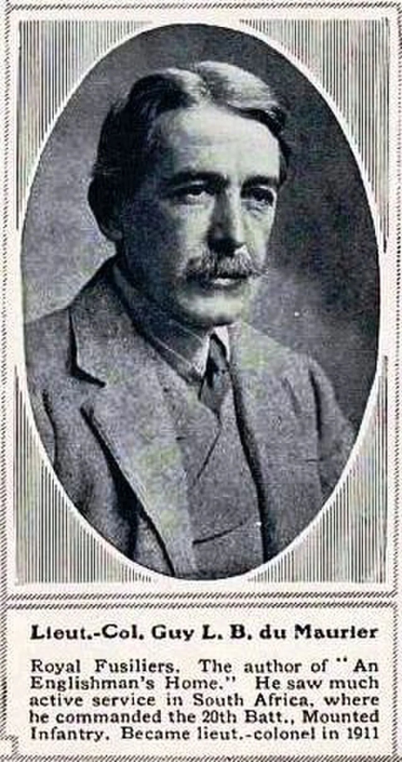 Porträt von Guy du Maurier (1865–1915) – Gedenkseite