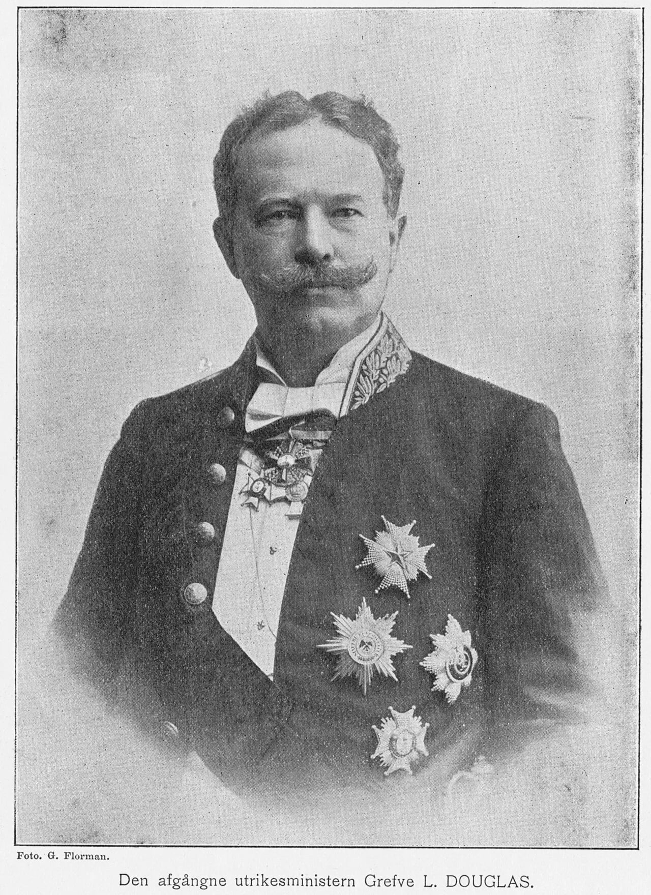 Porträt von Ludvig Douglas (1849–1916) – Gedenkseite