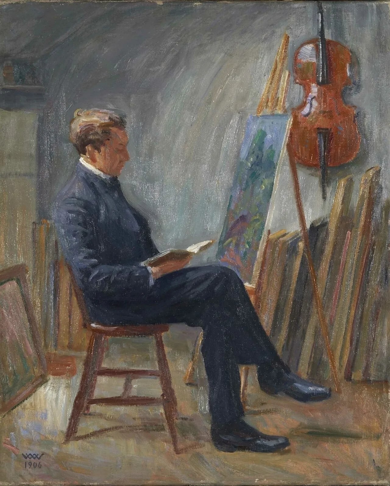 Porträt von August Eiebakke (1867–1938) – Gedenkseite