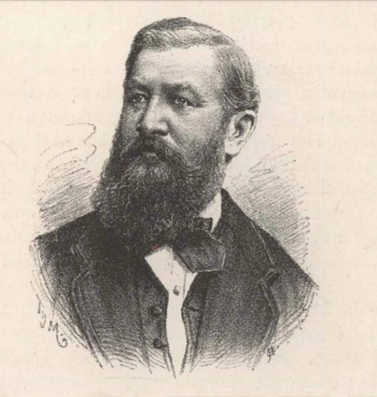 Porträt von József Topits (1824–1876) – Gedenkseite