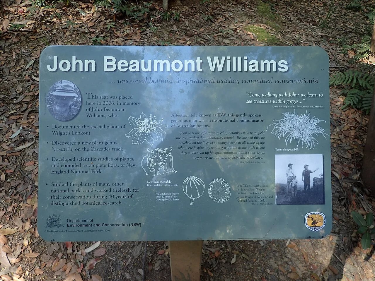 Porträt von John Beaumont Williams (1932–2005) – Gedenkseite