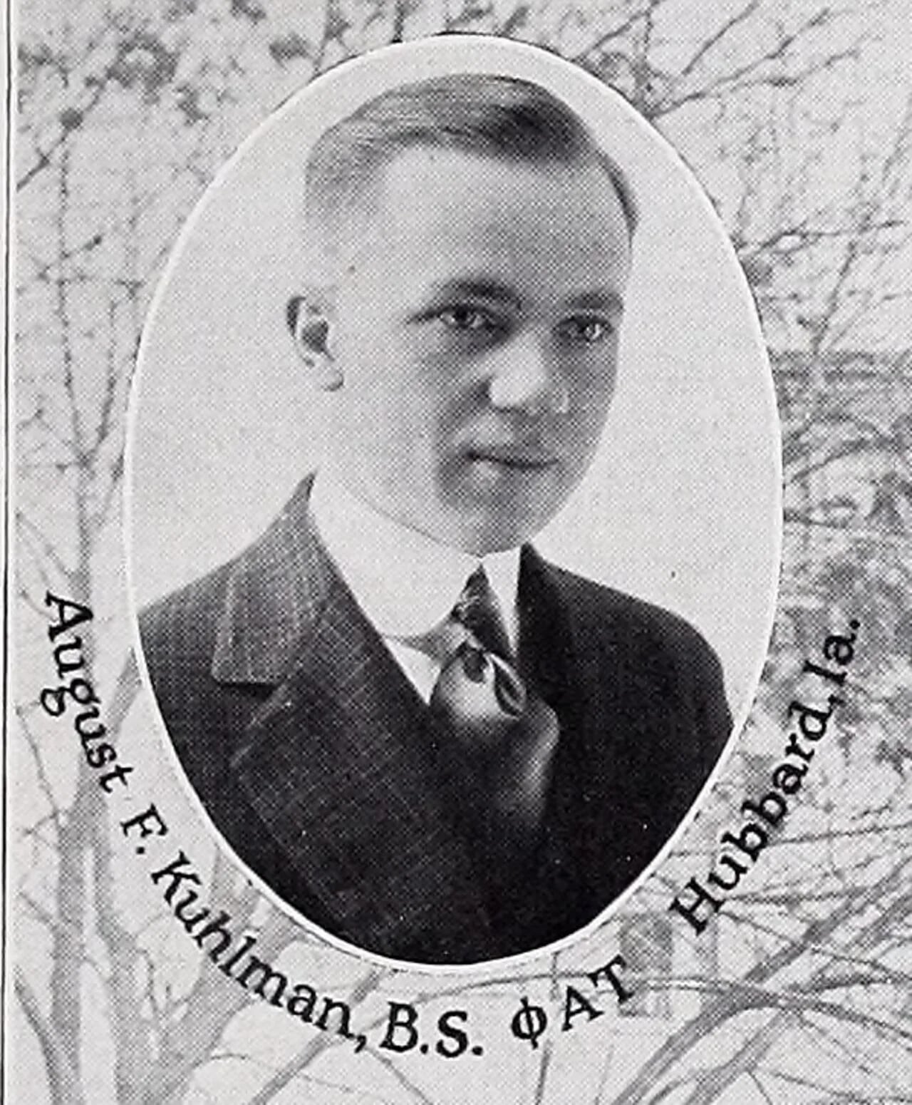 Portrait of Augustus Frederick Kuhlman (1889–1986) – memorial page