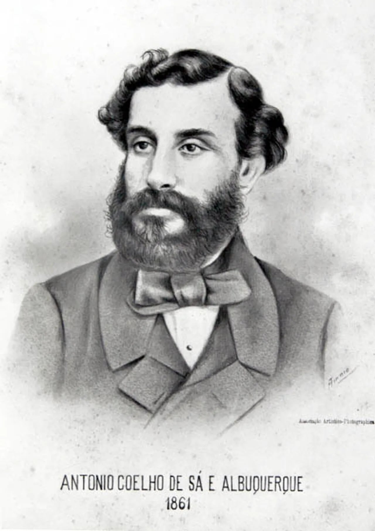 Porträt von Antônio Coelho de Sá e Albuquerque (1821–1868) – Gedenkseite