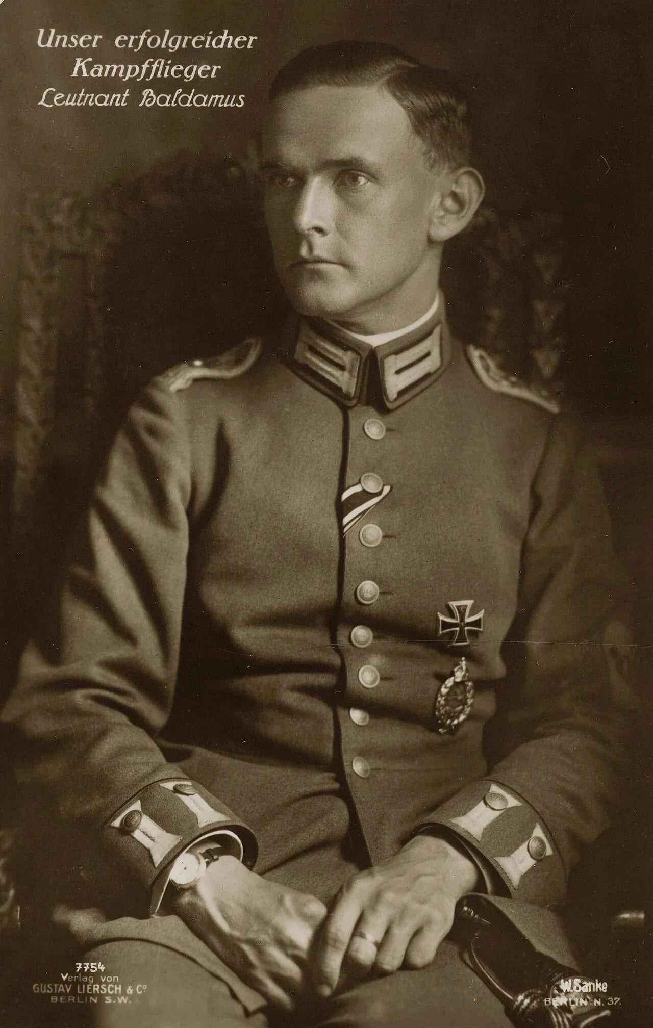 Portrait of Hartmuth Baldamus (1891–1917) – memorial page