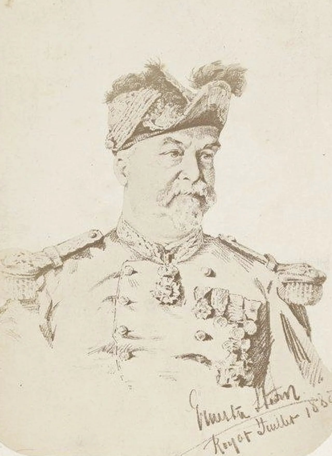 Porträt von Godefroy de Waldner de Freundstein (1824–1917) – Gedenkseite