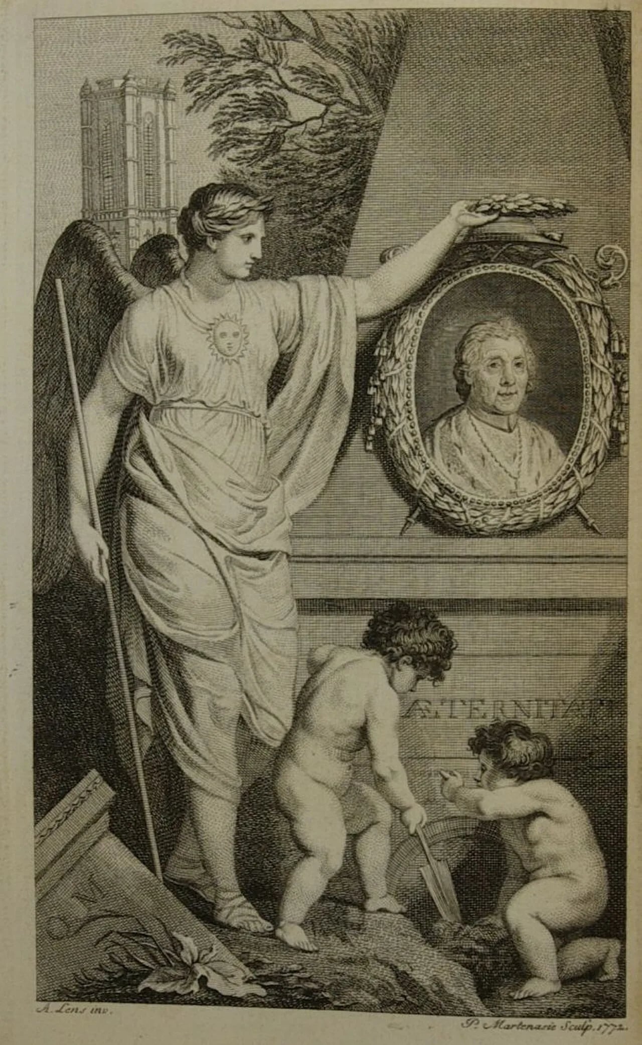 Porträt von Auguste Hellin (1724–1803) – Gedenkseite