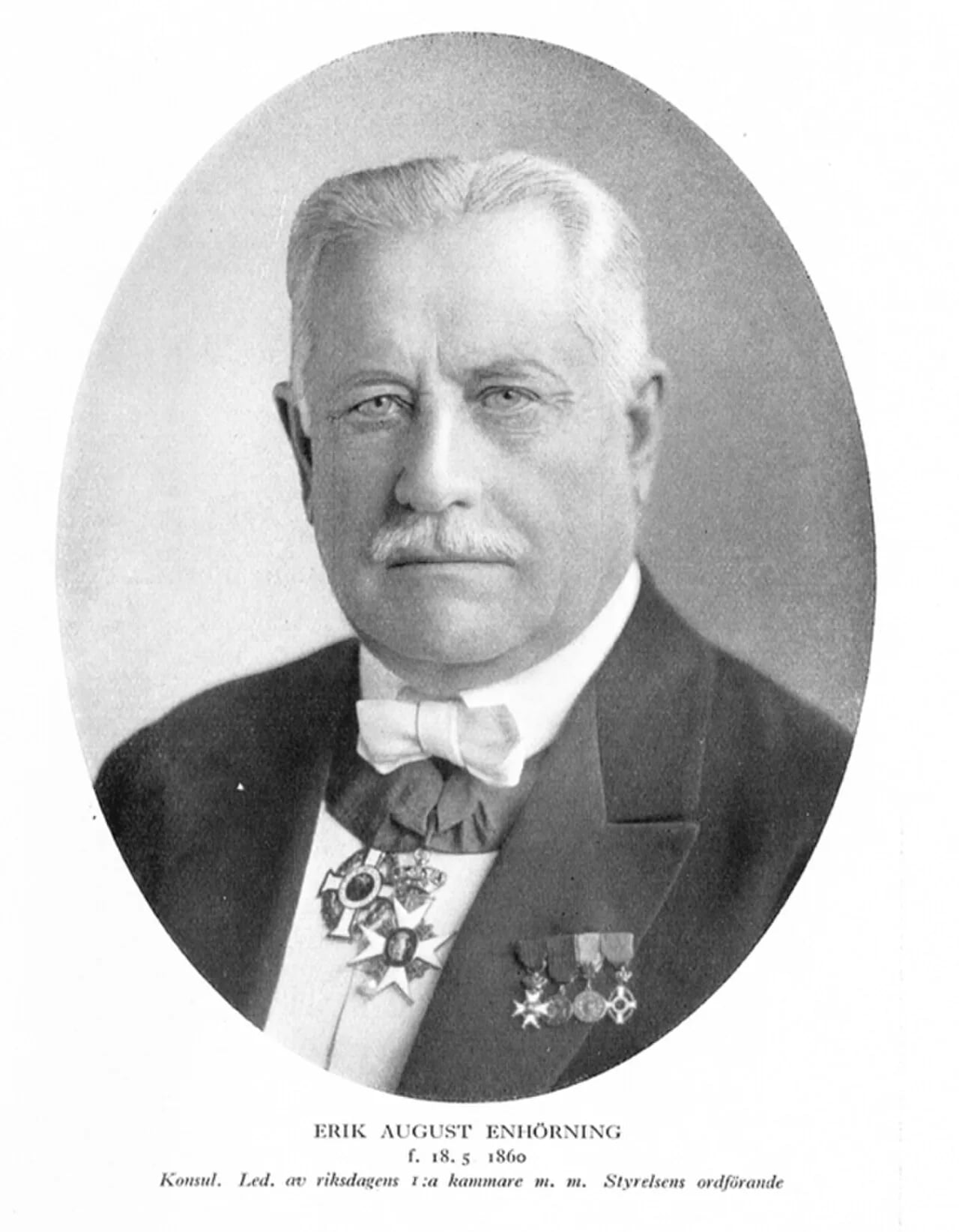Porträt von August Enhörning (1860–1944) – Gedenkseite