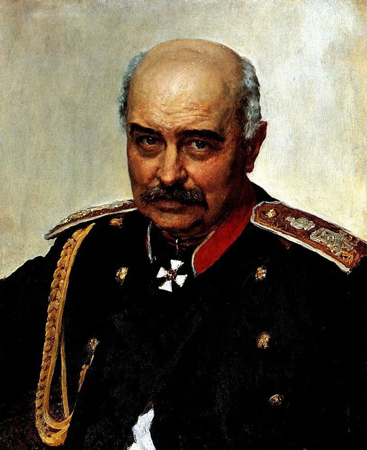 Porträt von Michail Iwanowitsch Dragomirow (1830–1905) – Gedenkseite